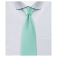 thumbnail image 1 of Jacob Alexander Men's Solid Color 2 inch Width Skinny Neck Tie - Aqua, 1 of 8