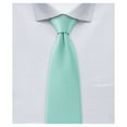 thumbnail image 1 of Jacob Alexander Men's Solid Color 2 inch Width Skinny Neck Tie - Aqua, 1 of 6