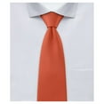 thumbnail image 1 of Jacob Alexander Men's Solid Color 2 inch Width Skinny Neck Tie - Rust, 1 of 8