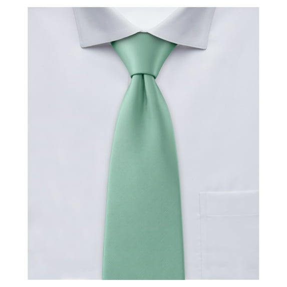 Jacob Alexander Men's Solid Color 2.75 inch Width Slim Neck Tie - Seafoam