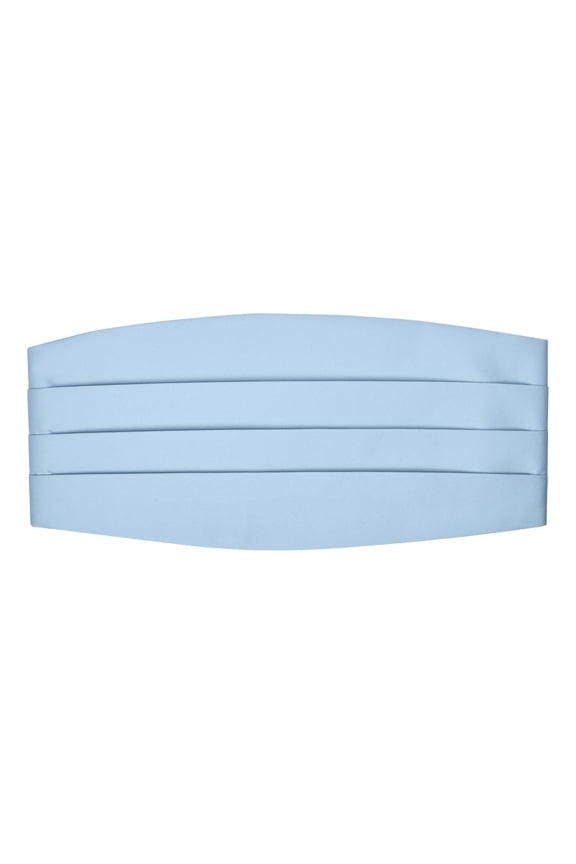 Men's Solid Color Cummerbund - Sky Blue
