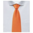 thumbnail image 1 of Jacob Alexander Men's Solid Color Regular Length Neck Tie - Bright Orange, 1 of 6