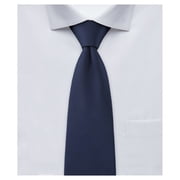 Jacob Alexander Men's Solid Color 2.75 inch Width Slim Neck Tie - Navy Blue