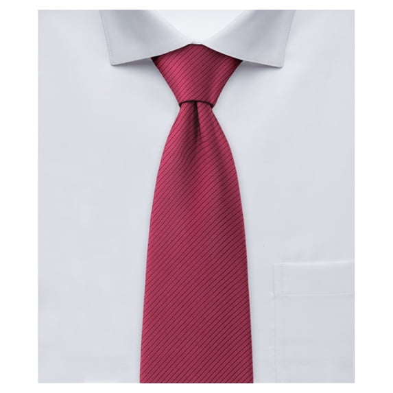 Jacob Alexander Tone on Tone Corded Extra Long Neck Tie for Big and Tall Men - Burgundy