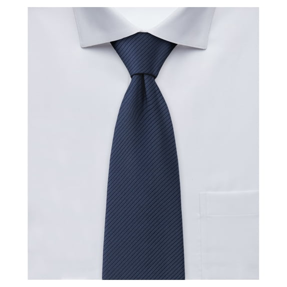 Jacob Alexander Tone on Tone Corded Extra Long Neck Tie for Big and Tall Men - Navy
