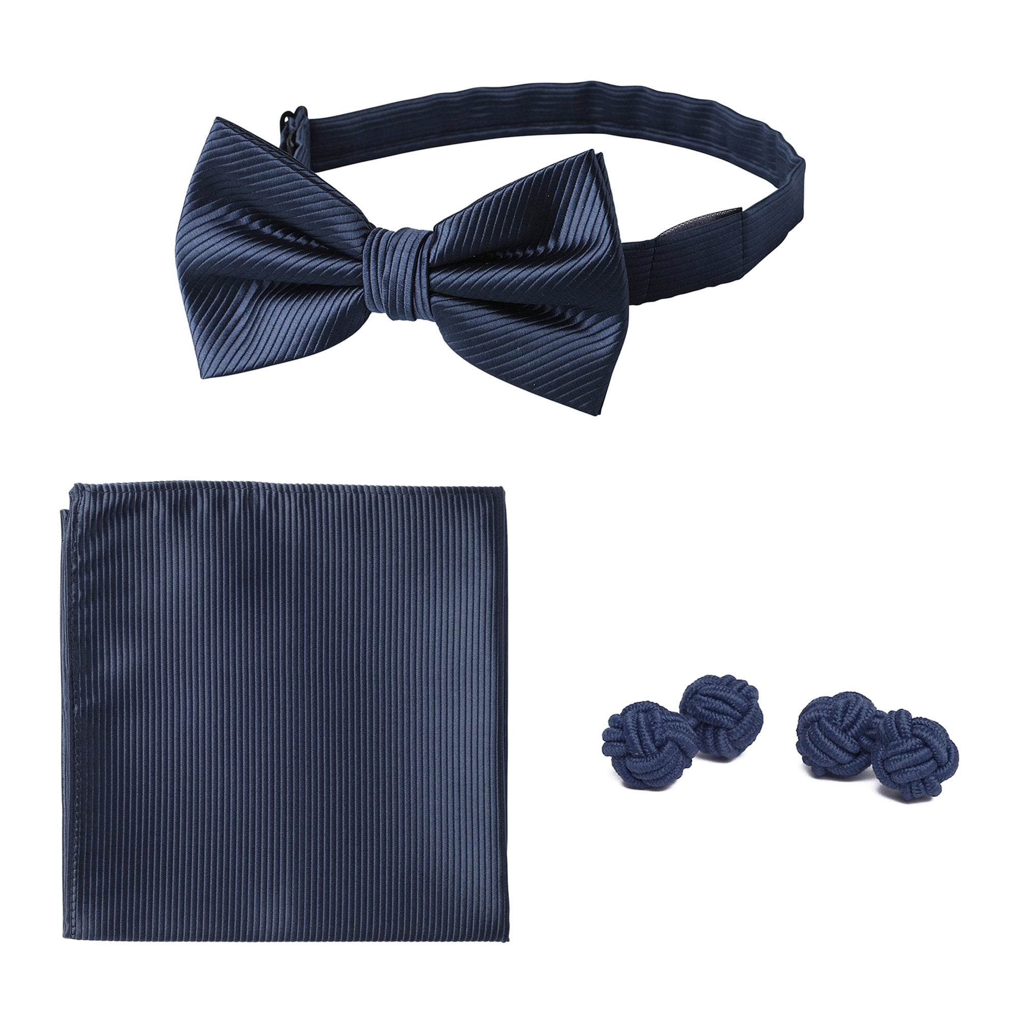 Pajarita Preatada Jacob Alexander Kentucky Colonel - Clip-on Satinada Negra, Ancho 12 Cm, Ideal Para Esmoquin
