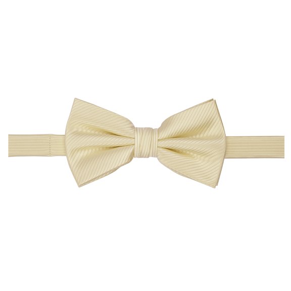 Jacob Alexander Men's Tone on Tone Corded Pre-Tied Bow Tie - Champagne