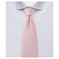 thumbnail image 1 of Jacob Alexander Men's Tone on Tone Corded Regular Length Neck Tie - Bridal Pink, 1 of 8
