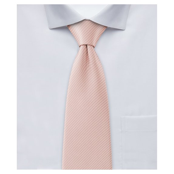 Jacob Alexander Men's Tone on Tone Corded 2.5 inch Width Slim Neck Tie - Peach