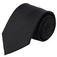 thumbnail image 1 of Jacob Alexander Men's Tone on Tone Herringbone Regular Length Neck Tie - Black, 1 of 5