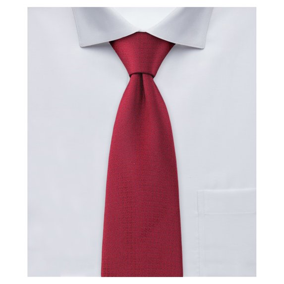 Jacob Alexander Men's Tone on Tone Houndstooth 2.5 inch Width Slim Neck Tie - Burgundy
