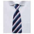 thumbnail image 1 of Jacob Alexander Men's Woven Chevron Stripes Pattern Slim 2.5 inch Width Neck Tie - Pink, 1 of 7