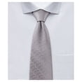 thumbnail image 1 of Jacob Alexander Men's Woven Delicate Vine Pattern Regular Neck Tie - Silver Gray, 1 of 7