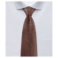 thumbnail image 1 of Jacob Alexander Men's Woven Dotted Motif Grid Pattern Slim 2.5 inch Width Neck Tie - Blue Copper, 1 of 7
