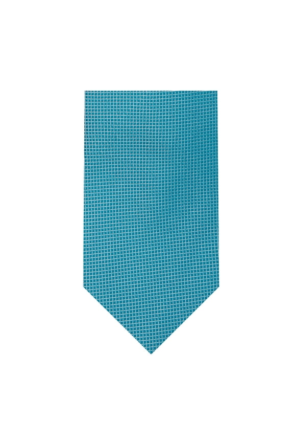 Men's Woven Subtle Mini Squares Regular Length Neck Tie - Teal Green