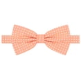 thumbnail image 1 of Jacob Alexander Men's Polka Dot Print Pre-Tied Adjustable Banded Bow Tie - Peach, 1 of 3