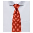 thumbnail image 1 of Jacob Alexander Men's Polka Dot Print Regular Length Neck Tie - Rust, 1 of 7