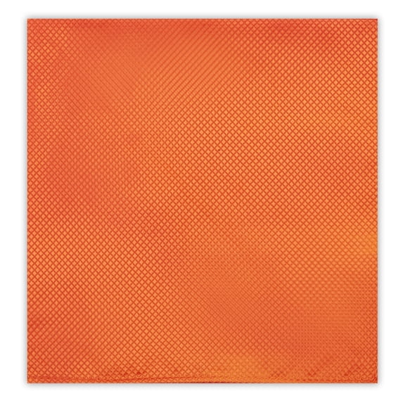 Jacob Alexander Woven Subtle Mini Squares Pocket Square Handkerchief Hanky - Orange