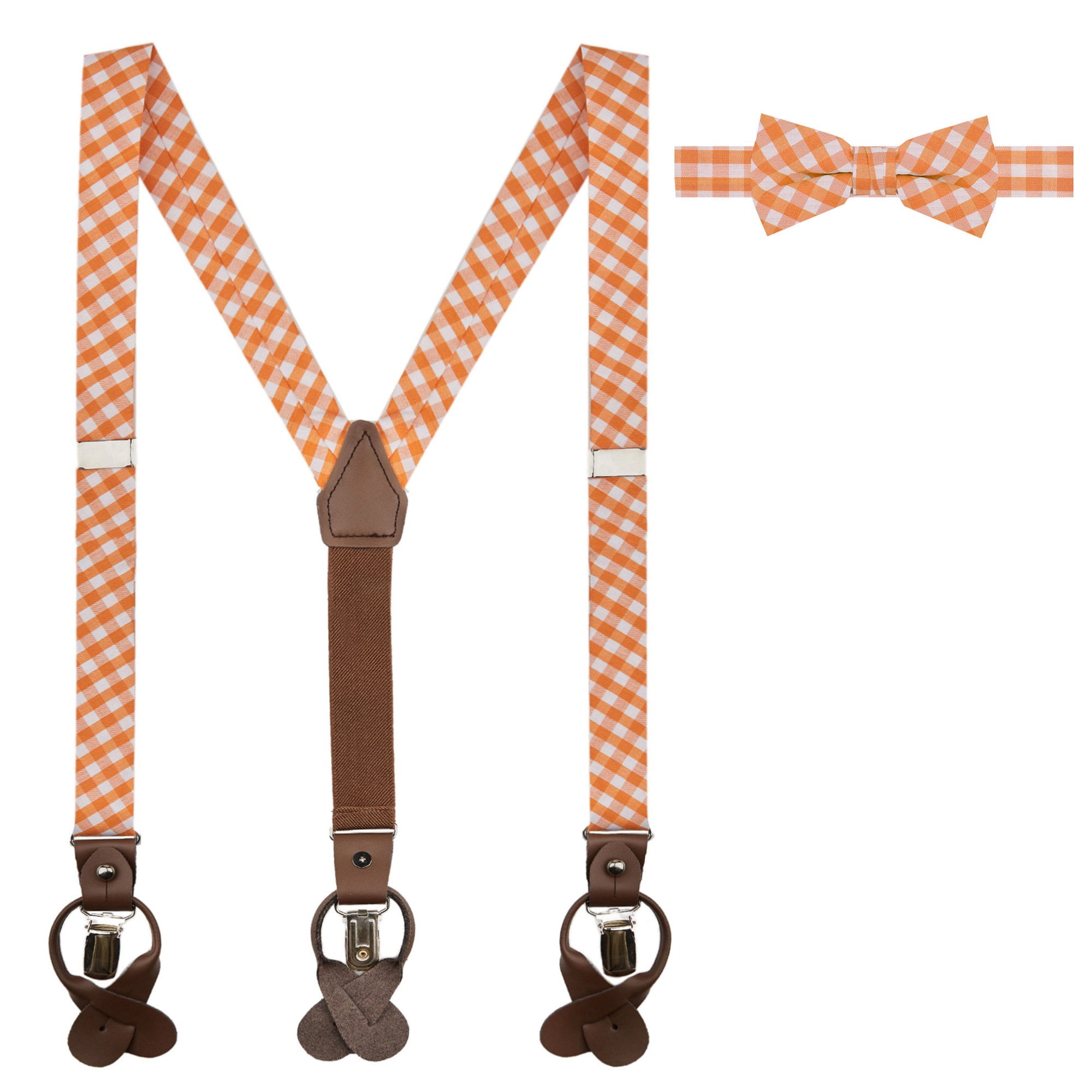 Jacob Alexander Young Boys' Gingham Checkered Pattern Suspenders and ...
