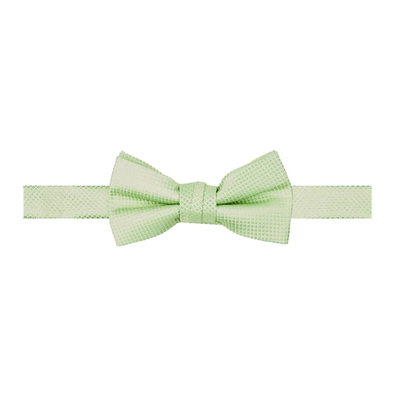 Jacob Alexander Young Boys' Woven Subtle Mini Squares Pre-Tied Adjustable Banded Bow Tie - Sage Green