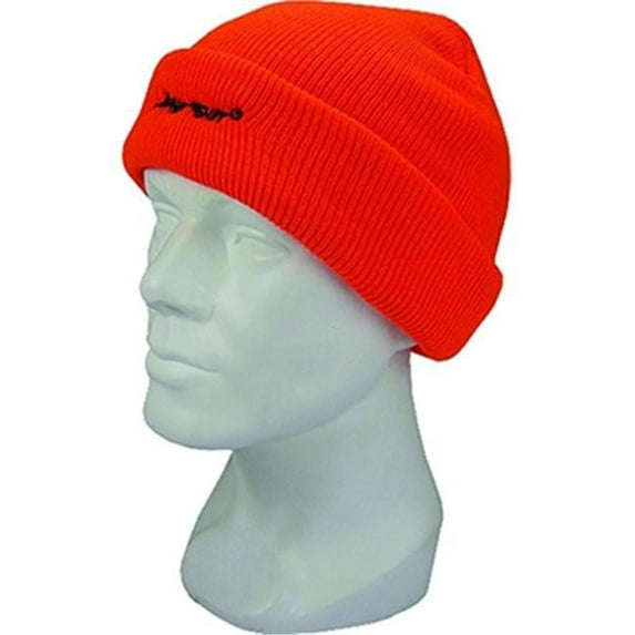Jacob Ash Holding 30605 Hot Shot 4-Ply Insulated Cuff Cap, Blaze Orange