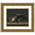 thumbnail image 1 of Jacob Biltius 24x20 Gold Ornate Framed and Double Matted Museum Art Print Titled - Wildfowl on a Wooden Table (1648 - 1681), 1 of 4