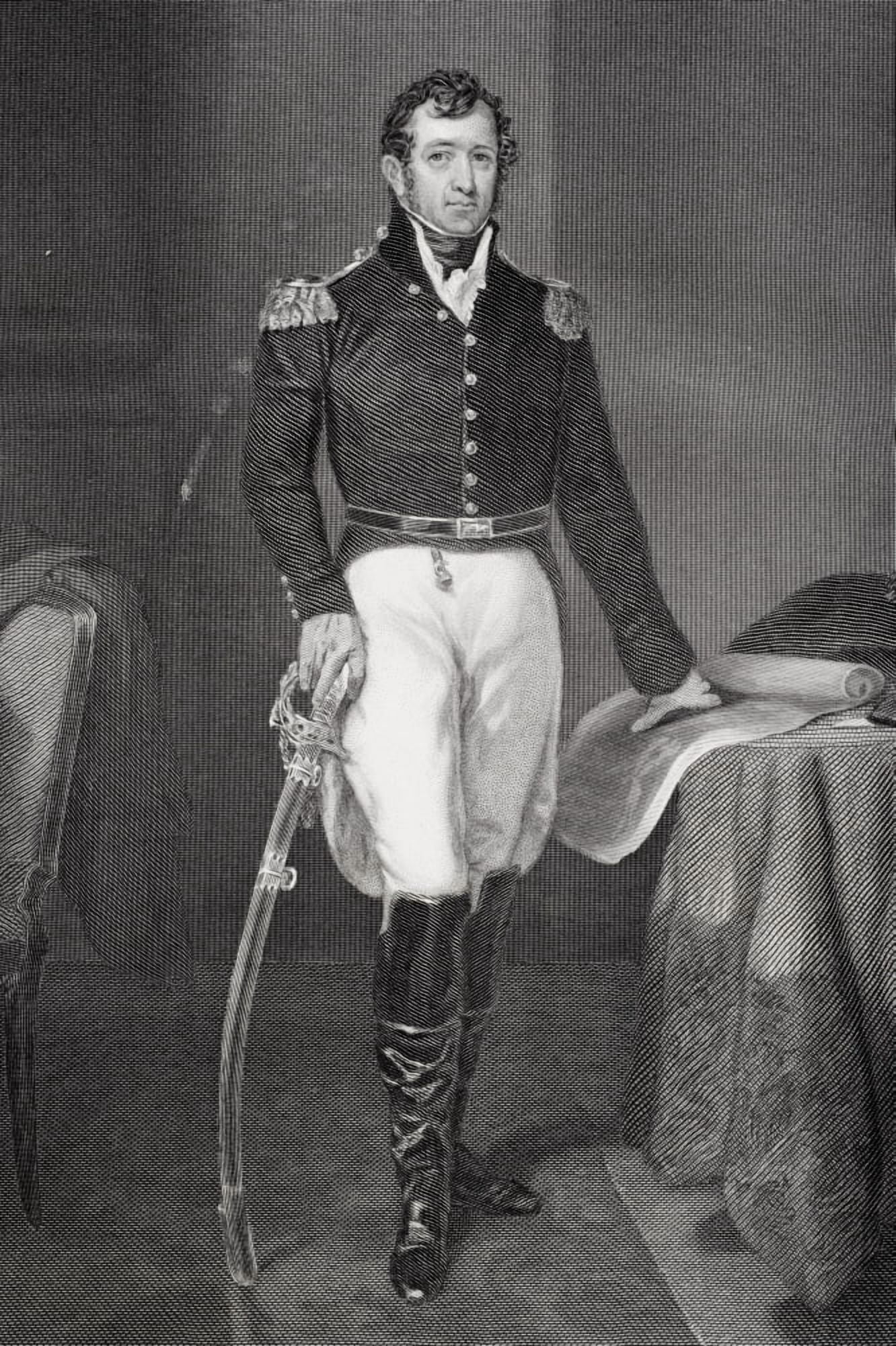 Jacob Brown 1775 - 1828 American General In The War Of 1812 From Painting By Alonzo Chappel Canvas Art - Ken Welsh Design Pics (11 x 17)