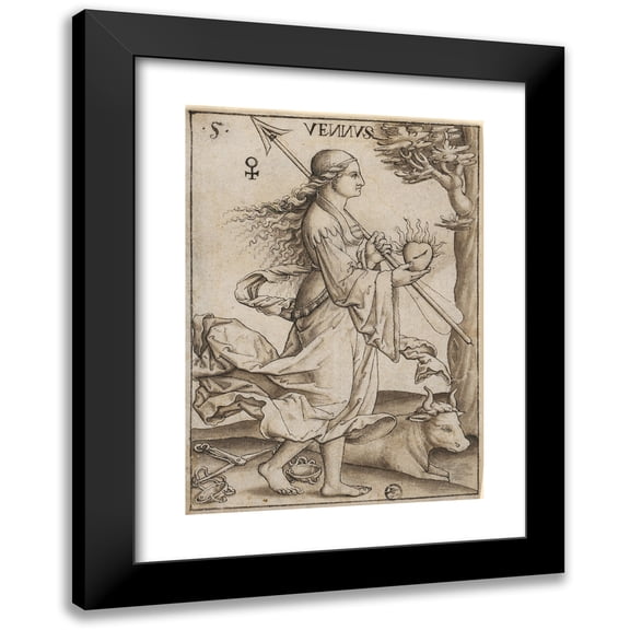 Jacob Clauser 18x24 Black Modern Framed Museum Art Print Titled - Venus, from a Planetary Series