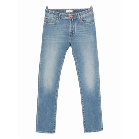 Jacob Cohen Mid-Rise Blue Denim Jeans With Contemporary Fit (Men's)