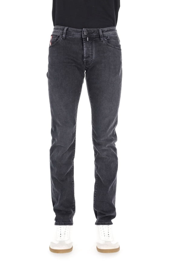 Saffiano Label Cotton-Modal Stretch Jeans Nick Fit (Men's)