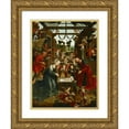 thumbnail image 1 of Jacob Cornelisz. van Oostsanen 19x24 Gold Ornate Framed and Double Matted Museum Art Print Titled - Nativity (1511-1520), 1 of 4