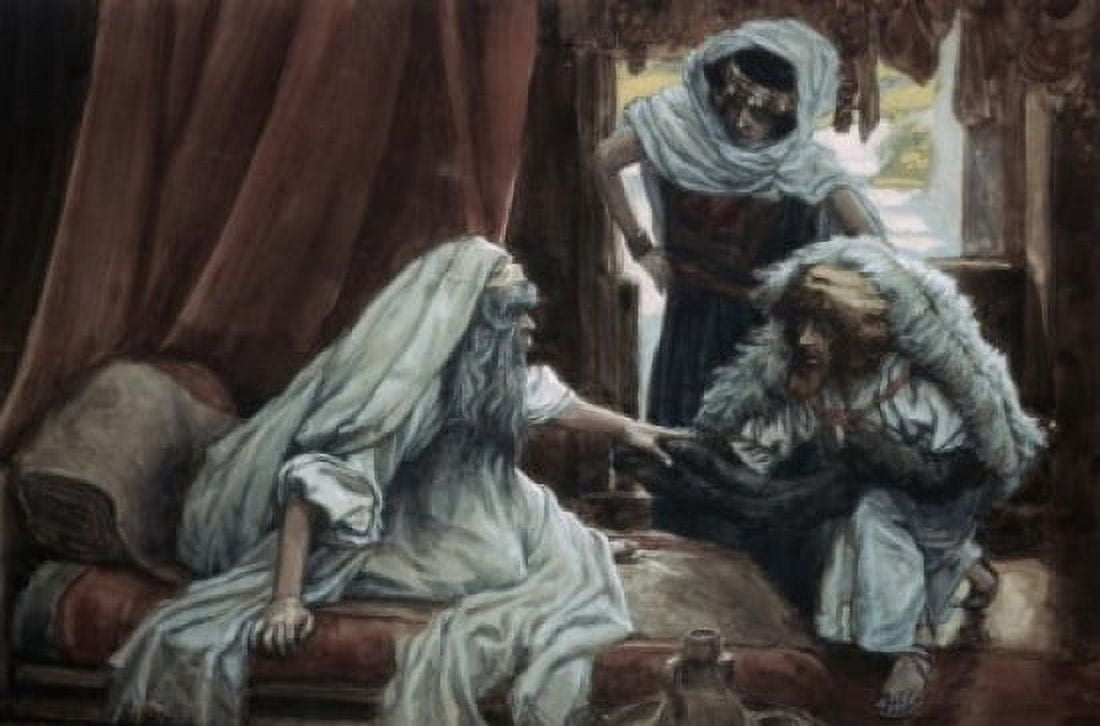 Jacob Deceives Isaac James Tissot (1836-1902 French) Jewish Museum New York City Canvas Art - James Tissot (18 x 24)
