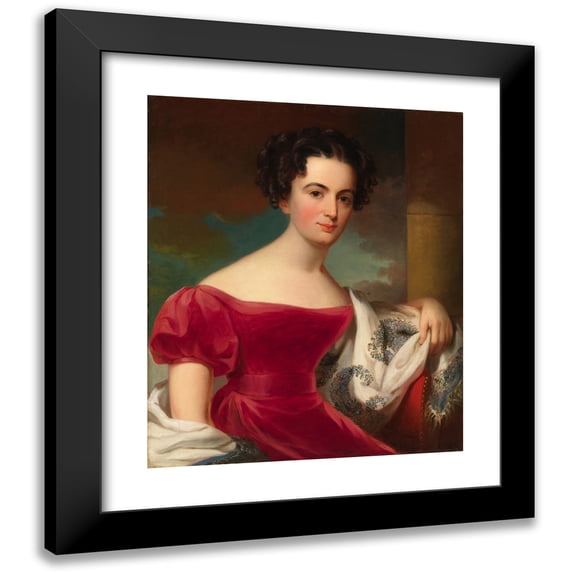 Jacob Eichholtz 12x14 Black Modern Framed Museum Art Print Titled - Jane Evans You (1827)