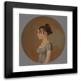 thumbnail image 1 of Jacob Eichholtz 15x16 Black Modern Framed Museum Art Print Titled - Miss Schaum (1808-10), 1 of 5