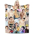 thumbnail image 1 of Jacob Elordi Blanket Soft and Warm Lightweight Fluffy Throws Blankets Rug Carpet Gift for Beach Yoga Bedroom Living Room Decoration Sofa Camping Trip Dorm Decor All Season, 1 of 1