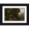 thumbnail image 1 of Jacob Grimmer 14x11 Black Ornate Wood Framed Double Matted Museum Art Print Titled: Hunting a Wild Boar (C. 1590), 1 of 5