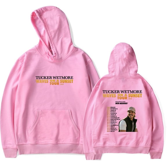 Jacob Hackworth Waves On A Sunset Tour 2025 Hoodies Hip Hop Pullovers Sweatshirts