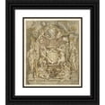 thumbnail image 1 of Jacob Jordaens 12x14 Black Ornate Wood Framed Double Matted Museum Art Print Titled: Van Der Linden's Weapon (1630 - 1635), 1 of 5