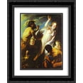 thumbnail image 1 of Jacob Jordaens 2x Matted 20x24 Black Ornate Framed Art Print 'Pan and Syrinx', 1 of 2