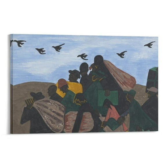 Jacob Lawrence Art Poster (5) Wall Art Picture Painting Poster Canvas Print Posters Artworks Bedroom Living Room Decor 20x30inch(50x75cm)