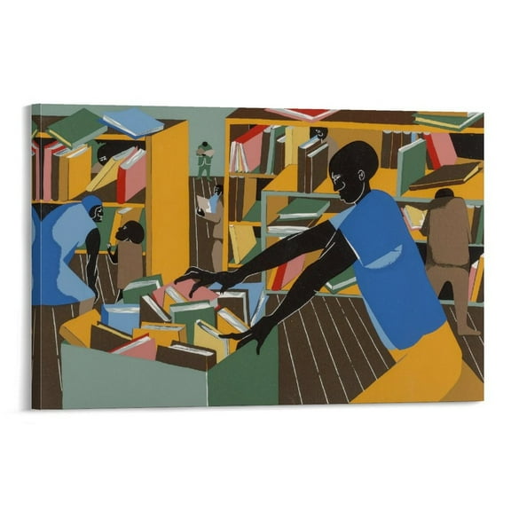 Jacob Lawrence Art Poster (9) Print Photo Art Painting Canvas Poster Home Decorative Bedroom Modern Decor Posters Gifts 16x24inch(40x60cm)