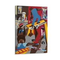 Jacob Lawrence Print Painting (17) Posters Art Print Wall Photo Paint Poster Hanging Picture Family Bedroom Decor Gift 24x36inch(60x90cm)
