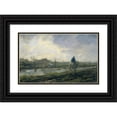 thumbnail image 1 of Jacob Maris 14x11 Black Ornate Wood Framed Double Matted Museum Art Print Titled: Jaagpad (1894), 1 of 5