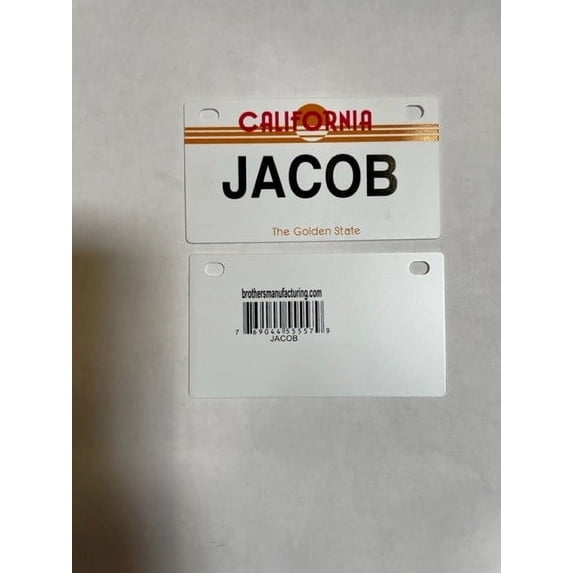 Jacob Mini Bike Plate Add On Accessory