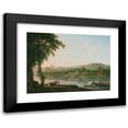 thumbnail image 1 of Jacob More 24x19 Black Modern Framed Museum Art Print Titled - A Distant View of Rome Across the Tiber (circa 1774), 1 of 5