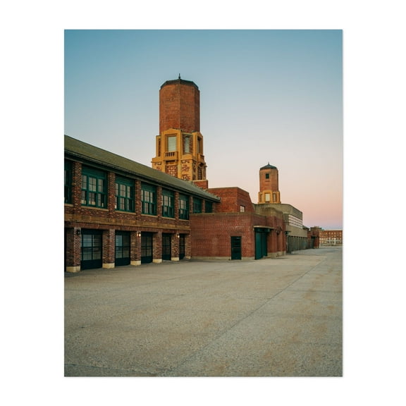 Jacob Riis Park Architecture - Queens New York Photography Architecture Art Deco Vintage City Bauhaus Travel Poster Unframed Wall Art Print 6 x 8 inches