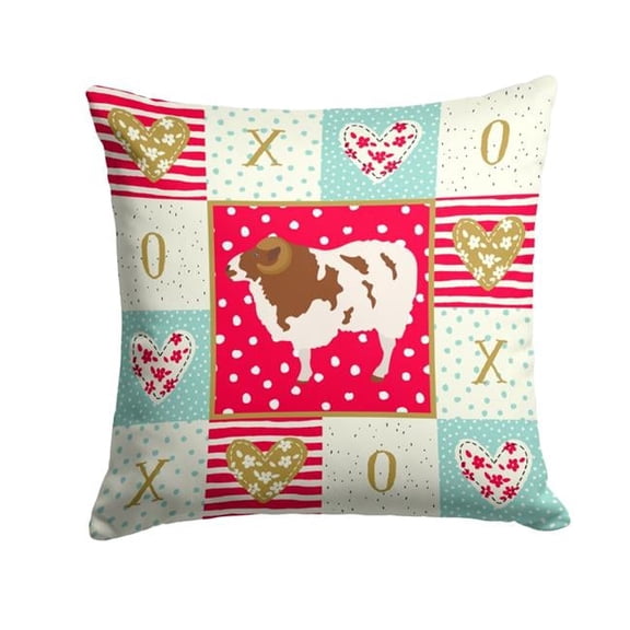 Jacob Sheep Love Fabric Decorative Pillow