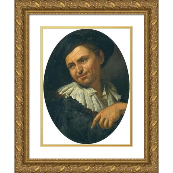 Jacob Toorenvliet 11x14 Gold Ornate Wood Frame and Double Matted Museum Art Print Titled - Portrait of a Man