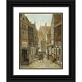 thumbnail image 1 of Jacob Vrel 15x18 Black Ornate Wood Framed Double Matted Museum Art Print Titled - View of a Town (1654 - 1662), 1 of 5