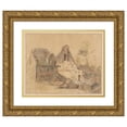 thumbnail image 1 of Jacob de Vos 14x12 Gold Ornate Wood Frame and Double Matted Museum Art Print Titled - Ruin of a House (1816), 1 of 4